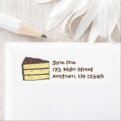 Chocolat Jaune Couche Frosted Étiquettes (En situation)