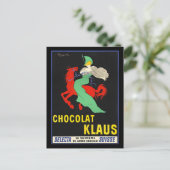 Chocolat Klaus,  adverteren poster, Briefkaart (Staand voorkant)