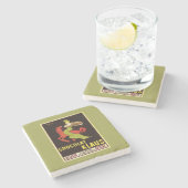 Chocolat Klaus Advertisement Poster Stenen Onderzetter (Zijkant)