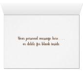 Chocolat Lab Carte de remerciements - Merci de chi (Intérieur Horizontal (Bas))