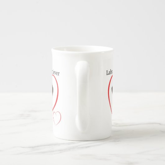 Chocolat Lab Love Mug (Dos)
