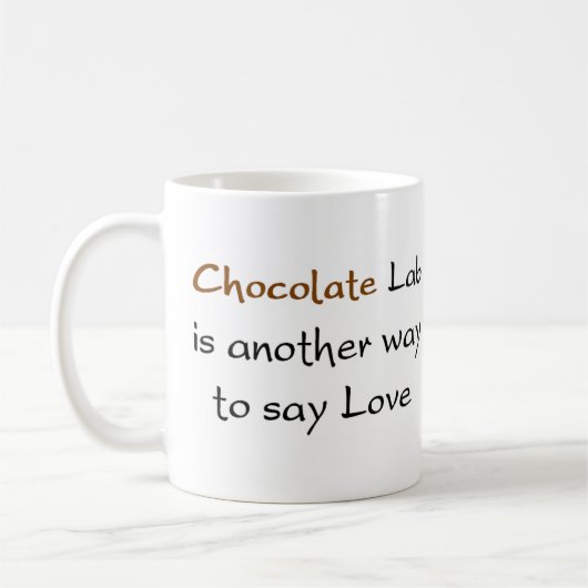 chocolat laboratoire mode tasse à café (Gauche)
