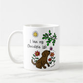 Chocolat Labrador et Mug verte (Gauche)