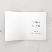 Chocolat Labrador Festive Santa Hat Carte de vacan (Couchage intérieur)