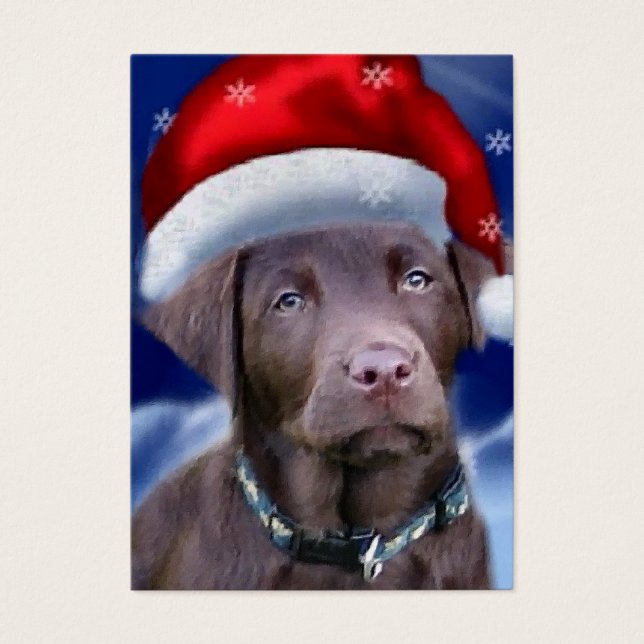Chocolat Labrador Retriever Cadeaux de Noël (Devant)