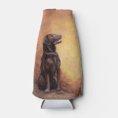 Chocolat Labrador Retriever Glacière bouteille (Devant)