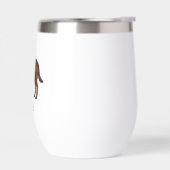 Chocolat Labrador Retriever Lab Art Nom personnali (Gauche)