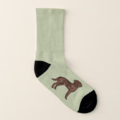 Chocolat Labrador Retriever mignonne Lab Chien ver (Gauche intérieur)