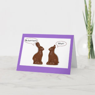 Chocolat Lapin De Pâques Quoi ? Carte