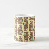 Chocolat lapins - Mug de café jaune (Centre)