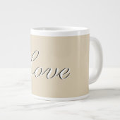 Chocolat léger amour Mug (Devant droit)