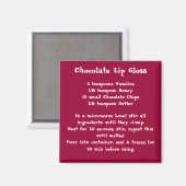 Chocolat Lip Gloss Recette couleur aimant (Recto/Verso)