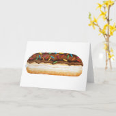 Chocolat Long John Donut avec carte d'arrosage (Fleur jaune)