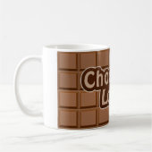 Chocolat Lover tasse - choisir style et couleur (Gauche)