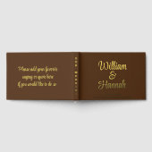 Chocolat Mariage moderne Brown avec couverture rig (Complet)