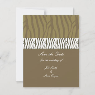 Chocolat Marron Carte de Sauvegarde de Date