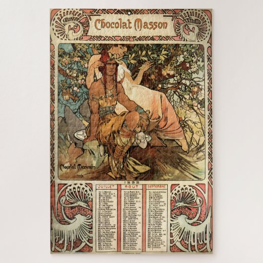 Chocolat Masson van Alphonse Mucha Legpuzzel (Verticaal)