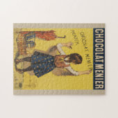 Chocolat menier meisje muur schrijven legpuzzel (Horizontaal)