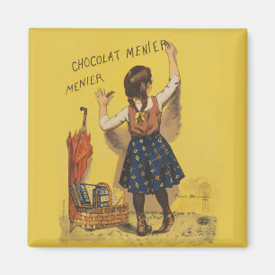 Chocolat menier meisje muur schrijven magneet