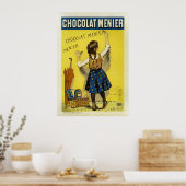 Chocolat Menier Vintage French Advertising Poster (Cuisine)