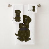 Chocolat monogramme Labrador Chien Design (En situation)