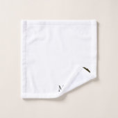 Chocolat monogramme Labrador Chien Design (Gant de toilette)