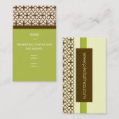 Chocolat noir Carte de visite rétro (Devant / Derrière)