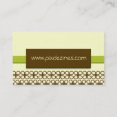 Chocolat noir Carte de visite rétro (Dos)