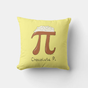 Chocolat Pi Cute Math Pi Coussin jour