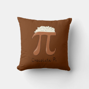 Chocolat Pi Cute Math Pi Coussin jour