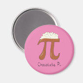 Chocolat Pi Cute Math Pi Day Magnet (Recto/Verso)