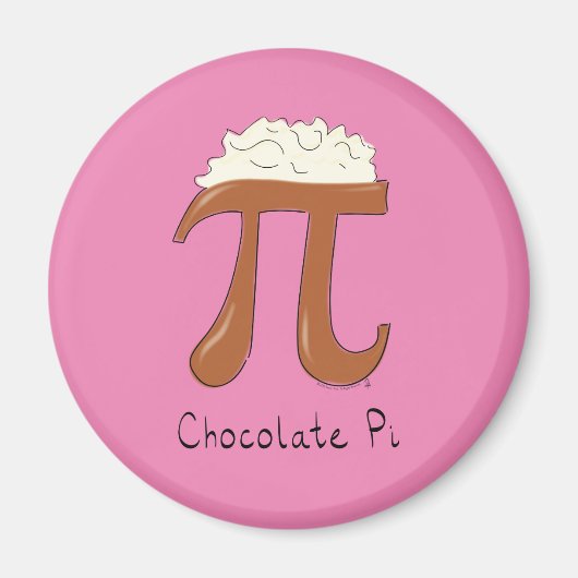 Chocolat Pi Cute Math Pi Day Magnet (Devant)