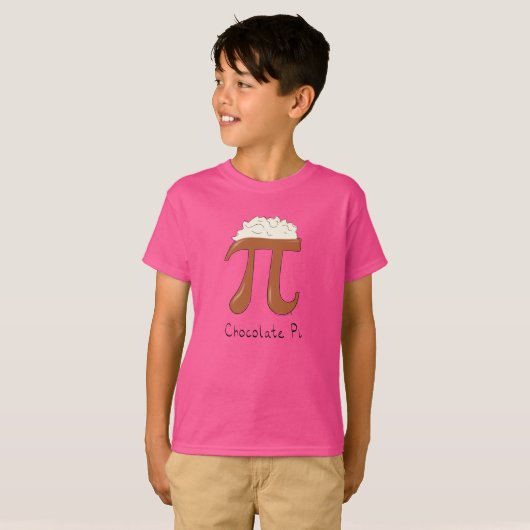 Chocolat Pi Cute Math Pi Day T-Shirt pour enfant (Devant entier)