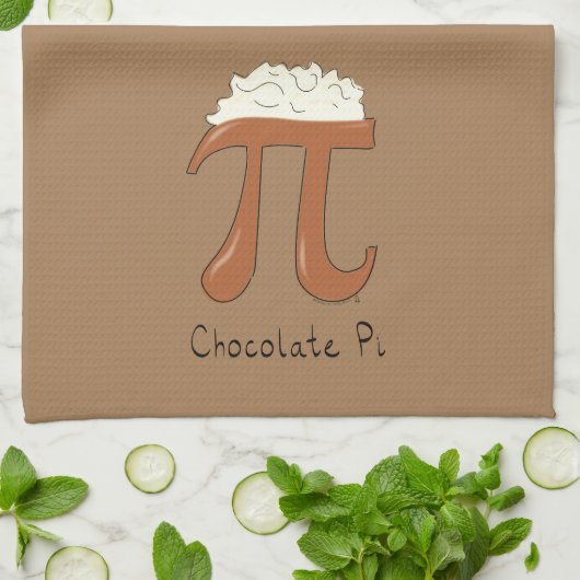 Chocolat Pi Math Cute Pie Cuisine Serviette de cui (Plié)
