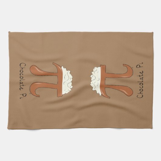 Chocolat Pi Math Cute Pie Cuisine Serviette de cui (Horizontal)