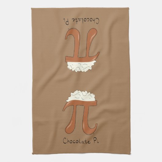 Chocolat Pi Math Cute Pie Cuisine Serviette de cui (Vertical)