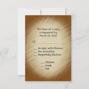 Chocolat RSVP avec menu