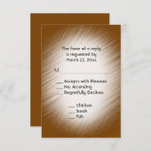 Chocolat RSVP avec menu (Devant / Derrière)