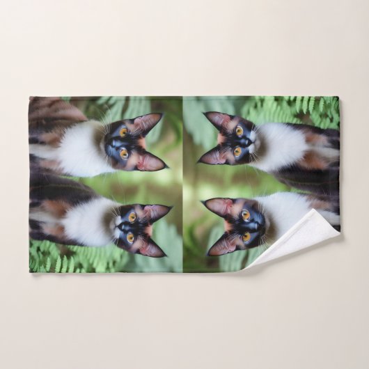 Chocolat Siamese Chat Twins, Serviette de bain (Serviette à main)
