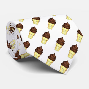 Chocolat Soft Sert Ice Crème Cone Cravate alimenta