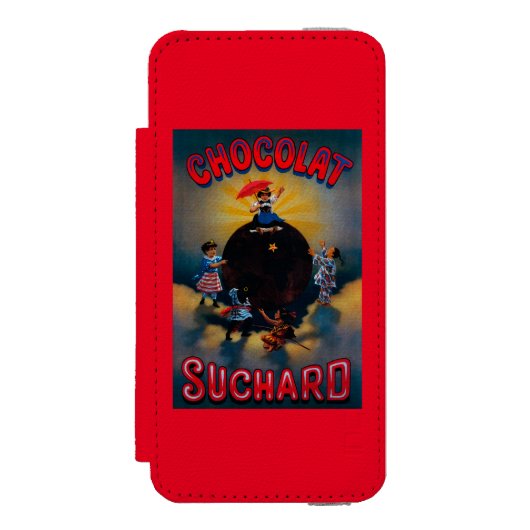 Chocolat Suchard Poster Europe Incipio iPhone Portemonnee Hoesje (Voorkant Agenda)