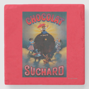 Chocolat Suchard Poster Europe Stenen Onderzetter