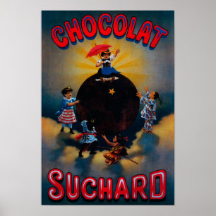 Chocolat Suchard Poster Vintage Europe
