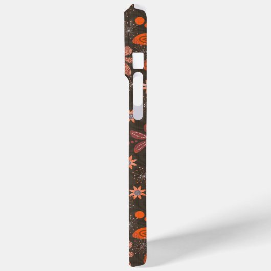 chocolat super floral Coque-Mate coque iphone (Verso / Gauche)