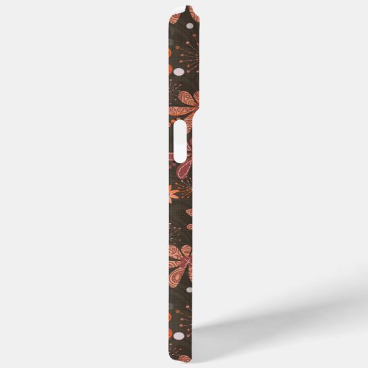 chocolat super floral Coque-Mate coque iphone (Verso / Droite)