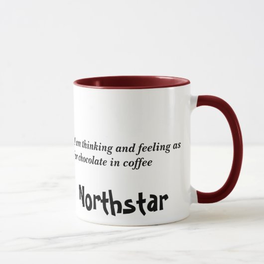 "Chocolat tasse en café" - customisée (Droite)