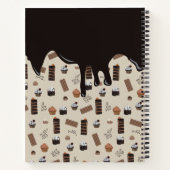 Chocolat Thème Motif Recette Livre de recettes (Dos)