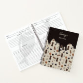 Chocolat Thème Motif Recette Livre de recettes (Intérieur)