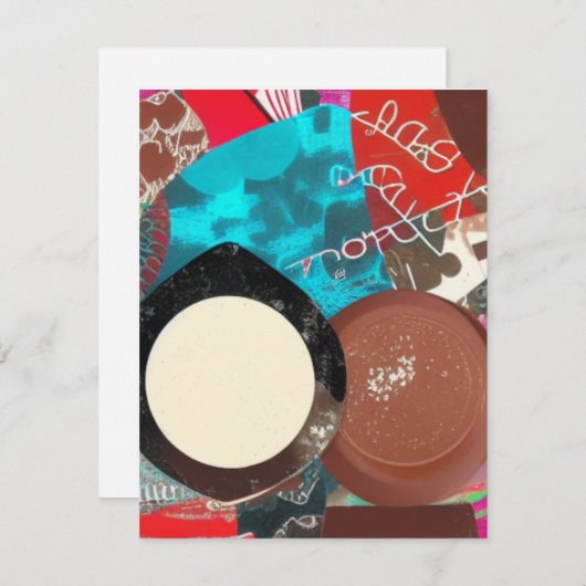 Chocolat Thèmes Note Cartes (Devant / Derrière)