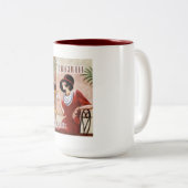 Chocolat Vintage classique Mug (Devant droit)